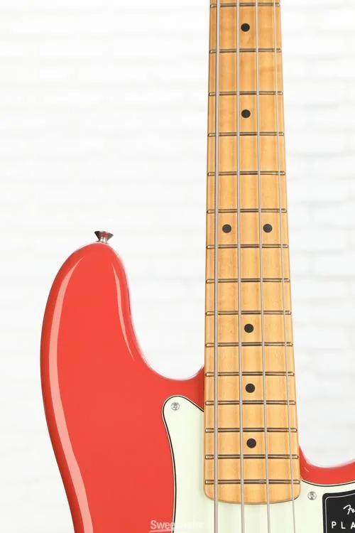  Fender Player Plus Active Precision Bass - Fiesta Red with Maple Fingerboard
