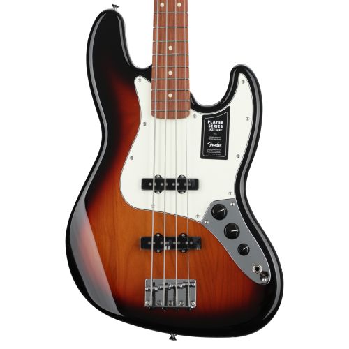  Fender Player Jazz Bass - 3-Tone Sunburst with Pau Ferro Fingerboard