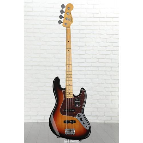  Fender American Professional II Jazz Bass - 3 Color Sunburst with Maple Fingerboard