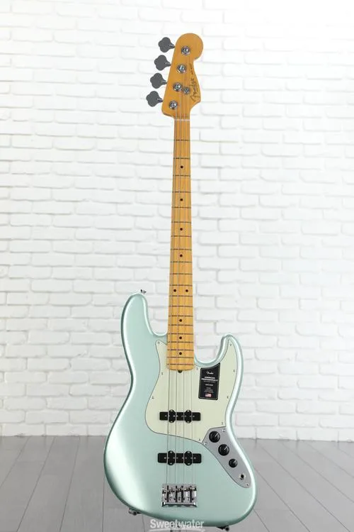  Fender American Professional II Jazz Bass - Mystic Surf Green with Maple Fingerboard