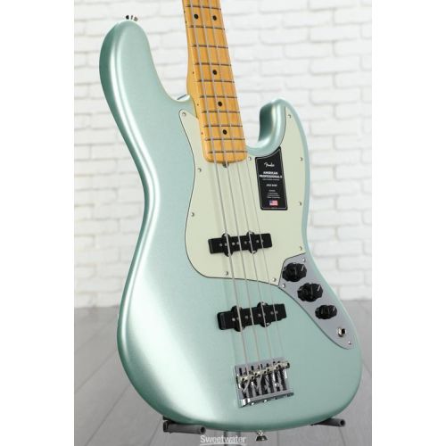  Fender American Professional II Jazz Bass - Mystic Surf Green with Maple Fingerboard