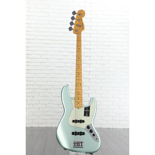  Fender American Professional II Jazz Bass - Mystic Surf Green with Maple Fingerboard