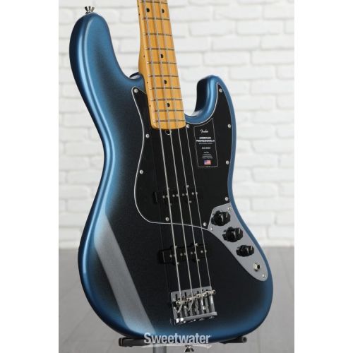  Fender American Professional II Jazz Bass - Dark Night with Maple Fingerboard