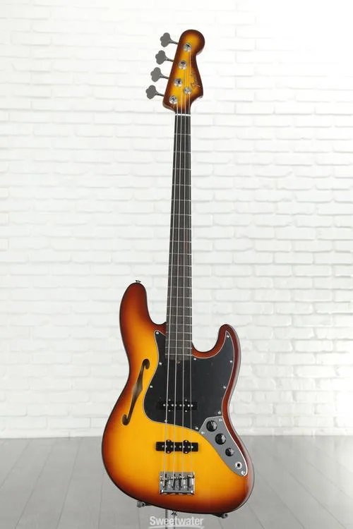  Fender Limited-edition Suona Jazz Bass Thinline - Violin Burst