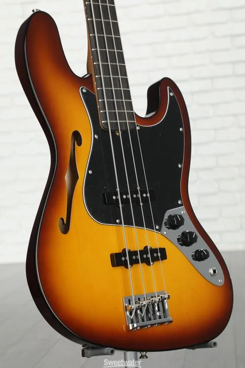  Fender Limited-edition Suona Jazz Bass Thinline - Violin Burst