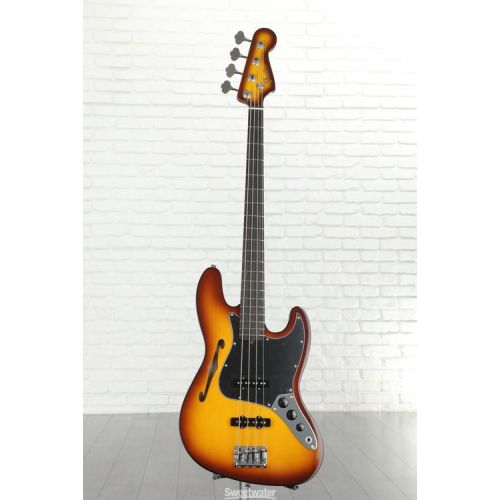  Fender Limited-edition Suona Jazz Bass Thinline - Violin Burst