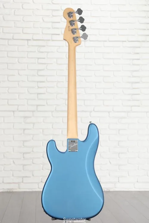  Fender American Performer Precision Bass - Satin Lake Placid Blue with Maple Fingerboard