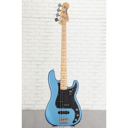  Fender American Performer Precision Bass - Satin Lake Placid Blue with Maple Fingerboard