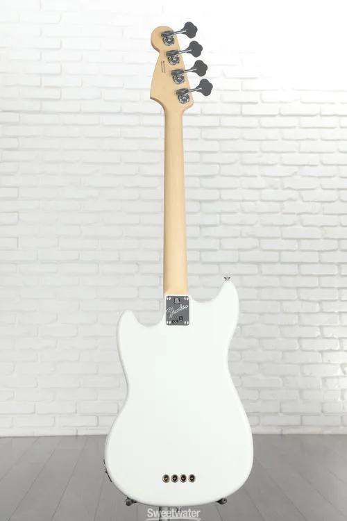  Fender American Performer Mustang Bass - Arctic White with Rosewood Fingerboard