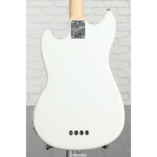  Fender American Performer Mustang Bass - Arctic White with Rosewood Fingerboard