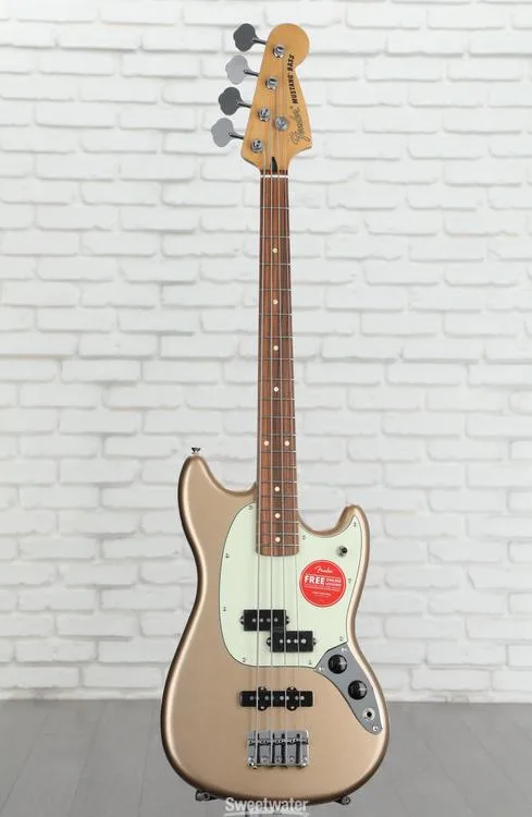  Fender Player Mustang Bass PJ - Firemist Gold