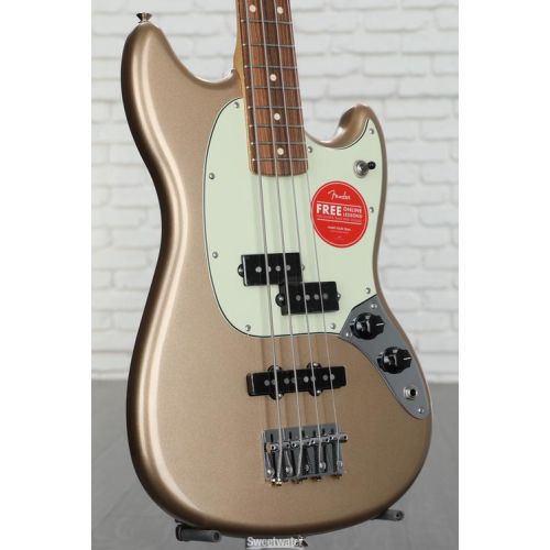  Fender Player Mustang Bass PJ - Firemist Gold