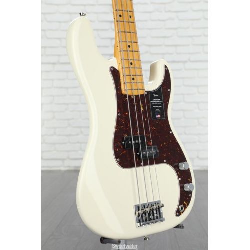 Fender American Professional II Precision Bass - Olympic White with Maple Fingerboard
