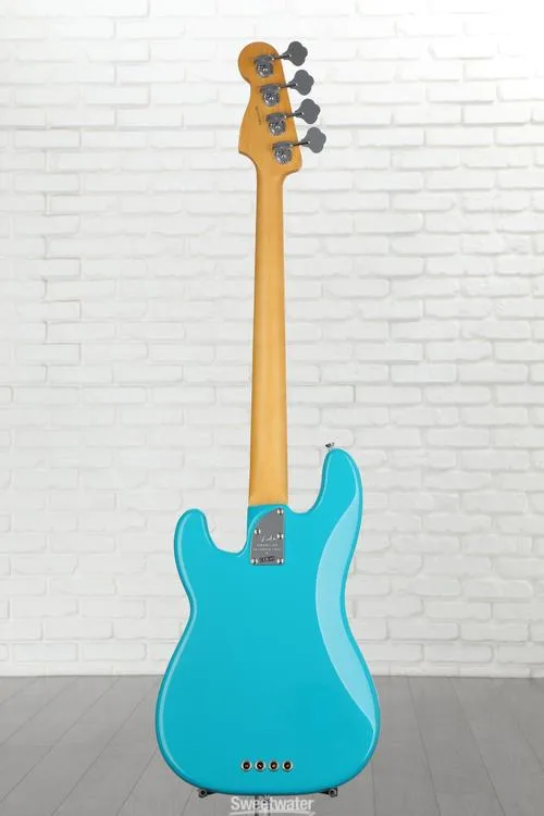  Fender American Professional II Precision Bass - Miami Blue with Maple Fingerboard