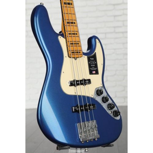  Fender American Ultra Jazz Bass - Cobra Blue with Maple Fingerboard