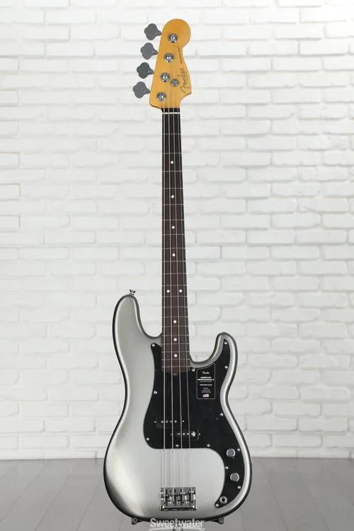  Fender American Professional II Precision Bass - Mercury with Rosewood Fingerboard