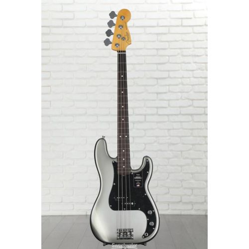  Fender American Professional II Precision Bass - Mercury with Rosewood Fingerboard