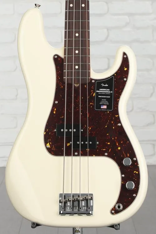 Fender American Professional II Precision Bass - Olympic White with Rosewood Fingerboard