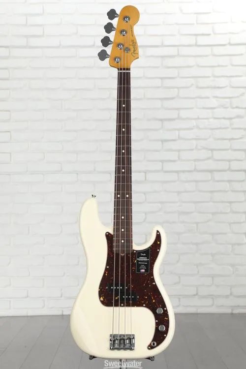  Fender American Professional II Precision Bass - Olympic White with Rosewood Fingerboard