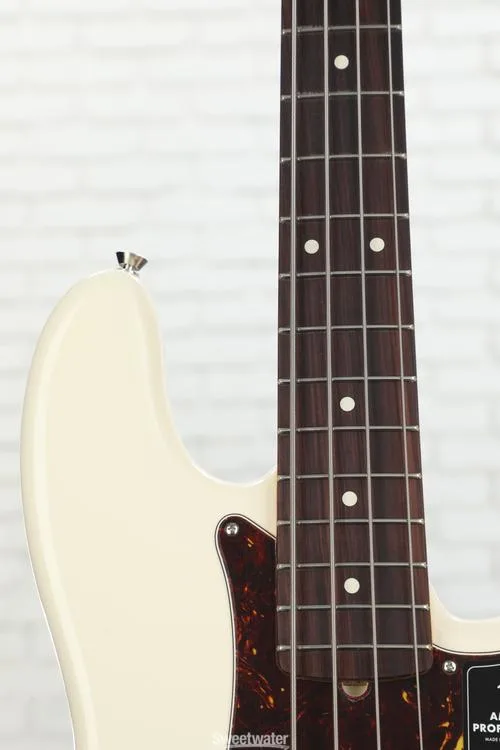  Fender American Professional II Precision Bass - Olympic White with Rosewood Fingerboard