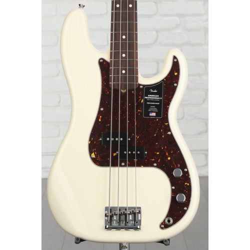  Fender American Professional II Precision Bass - Olympic White with Rosewood Fingerboard