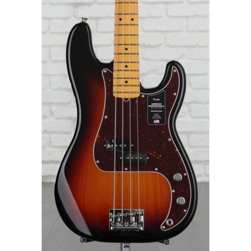  Fender American Professional II Precision Bass - 3 Color Sunburst with Maple Fingerboard