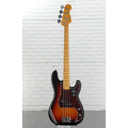  Fender American Professional II Precision Bass - 3 Color Sunburst with Maple Fingerboard