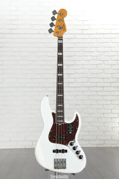  Fender American Ultra Jazz Bass - Arctic Pearl with Rosewood Fingerboard