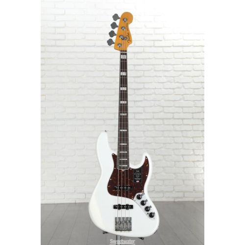  Fender American Ultra Jazz Bass - Arctic Pearl with Rosewood Fingerboard