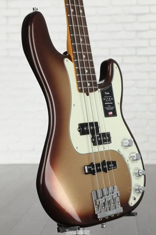  Fender American Ultra Precision Bass - Mocha Burst with Rosewood Fingerboard