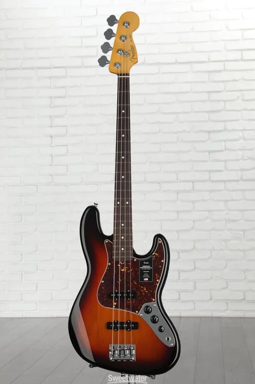  Fender American Professional II Jazz Bass - 3 Color Sunburst with Rosewood Fingerboard