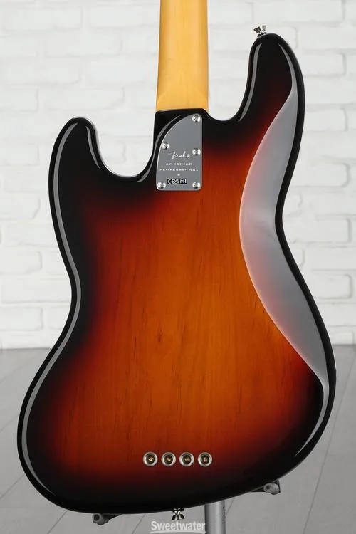  Fender American Professional II Jazz Bass - 3 Color Sunburst with Rosewood Fingerboard