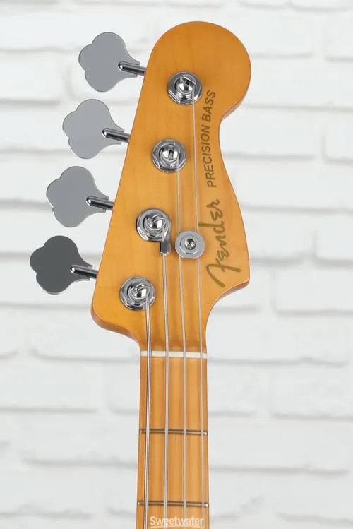  Fender American Ultra Precision Bass - Arctic Pearl with Maple Fingerboard