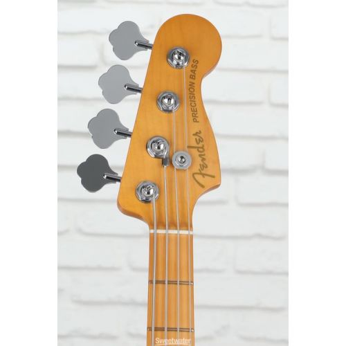  Fender American Ultra Precision Bass - Arctic Pearl with Maple Fingerboard