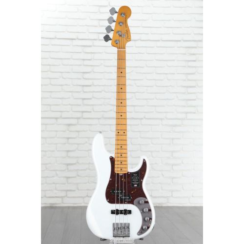  Fender American Ultra Precision Bass - Arctic Pearl with Maple Fingerboard