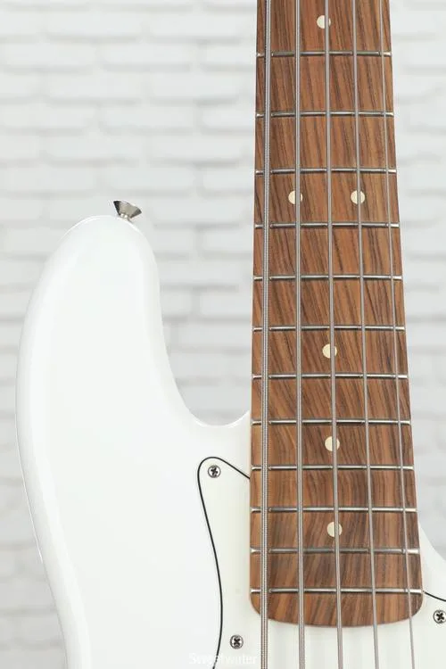  Fender Player Jazz Bass V - Polar White with Pau Ferro Fingerboard Demo