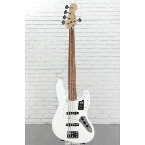  Fender Player Jazz Bass V - Polar White with Pau Ferro Fingerboard Demo