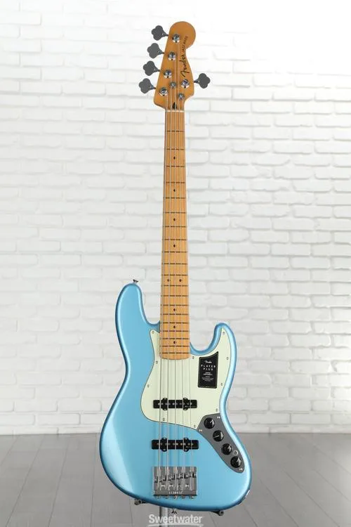  Fender Player Plus Active Jazz Bass V - Opal Spark with Maple Fingerboard Demo