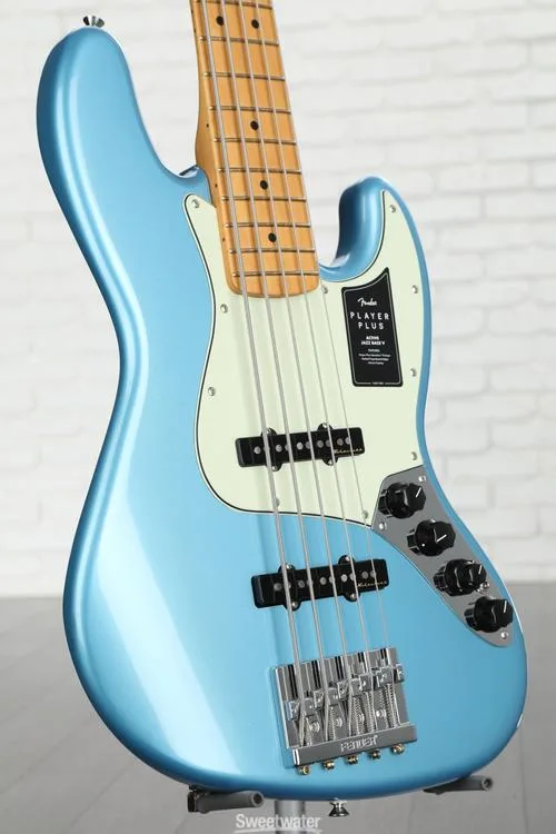  Fender Player Plus Active Jazz Bass V - Opal Spark with Maple Fingerboard Demo