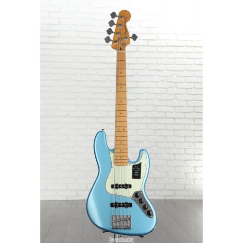  Fender Player Plus Active Jazz Bass V - Opal Spark with Maple Fingerboard Demo