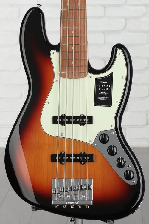 Fender Player Plus Active Jazz Bass V - 3-tone Sunburst with Pau Ferro Fingerboard Demo