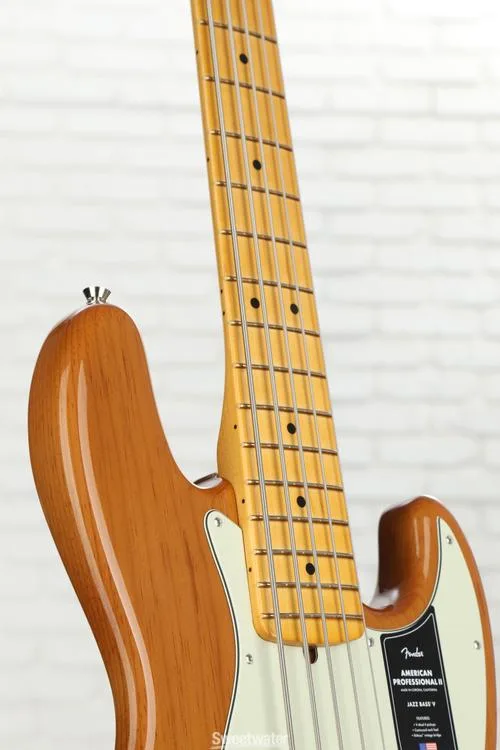  Fender American Professional II Jazz Bass V - Roasted Pine with Maple Fingerboard Demo