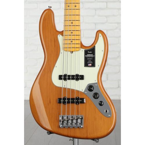  Fender American Professional II Jazz Bass V - Roasted Pine with Maple Fingerboard Demo