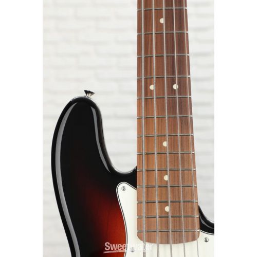  Fender Player Jazz Bass V - 3-Tone Sunburst with Pau Ferro Fingerboard
