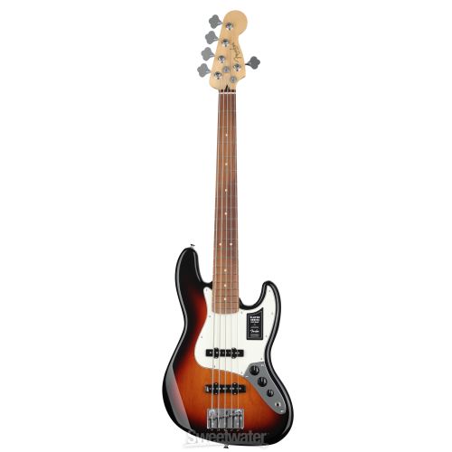  Fender Player Jazz Bass V - 3-Tone Sunburst with Pau Ferro Fingerboard