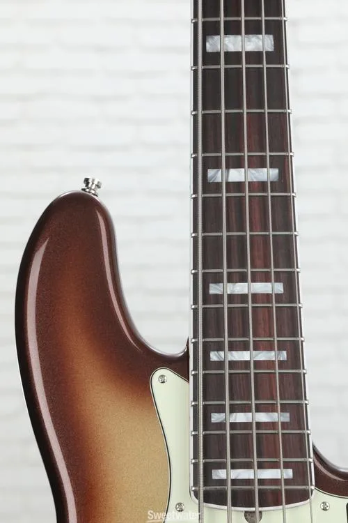  Fender American Ultra Jazz Bass V - Mocha Burst with Rosewood Fingerboard Demo