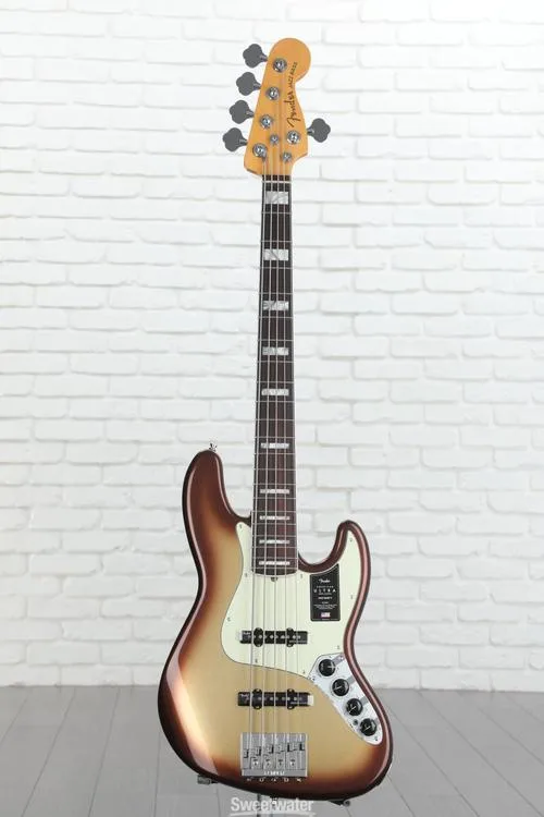  Fender American Ultra Jazz Bass V - Mocha Burst with Rosewood Fingerboard Demo