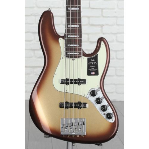  Fender American Ultra Jazz Bass V - Mocha Burst with Rosewood Fingerboard Demo