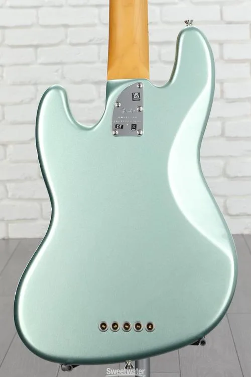  Fender American Professional II Jazz Bass V - Mystic Surf Green with Maple Fingerboard