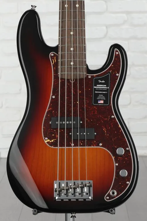 Fender American Professional II Precision Bass V - 3-color Sunburst with Rosewood Fingerboard
